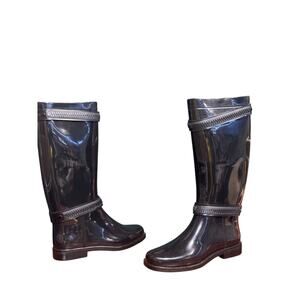 Givenchy rubber rain boots size 38 euro